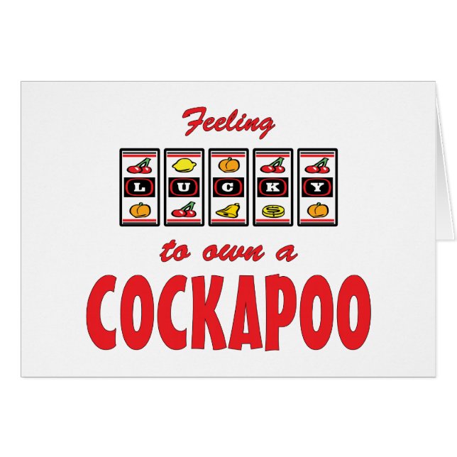 Glücklich zu eigenem ein Cockapoo (Vorderseite (Horizontal))
