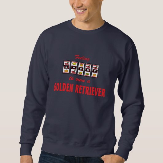 Glücklich zu eigenem ein golden sweatshirt (Vorderseite)