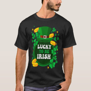 Glücklich zu Iris Kleeblatt St Patricks Day T-Shirt