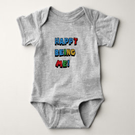 glücklich zu sein baby strampler