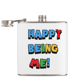 glücklich zu sein flachmann