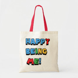 glücklich zu sein tragetasche