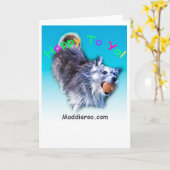 Glücklich zu Ya! Gruß-Karte Karte (Gelbe Blume)