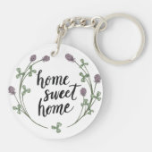 Glücklich Zuhause-Bonbon-dem Zuhause zur Schlüsselanhänger (Rückseite)