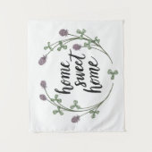 Glücklich Zuhause-Bonbon-dem Zuhause zur Wandteppich (Vorderseite)