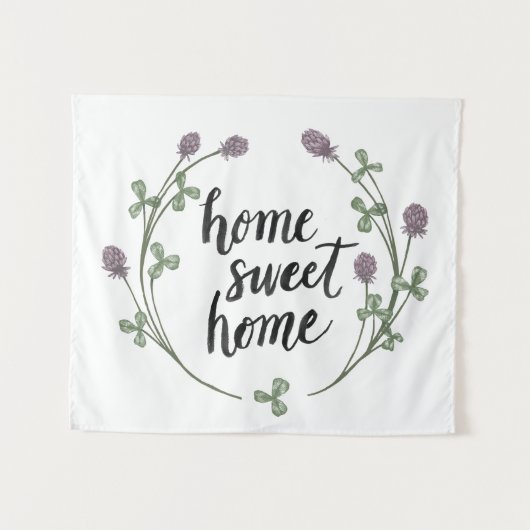 Glücklich Zuhause-Bonbon-dem Zuhause zur Wandteppich (Vorderseite (Horizontal))