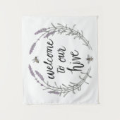 Glücklich zum Bienen-Zuhause fasst II | das Wandteppich (Vorderseite)