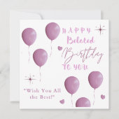 GLÜCKLICH zum Geburtstag. Ankündigung (Vorderseite)