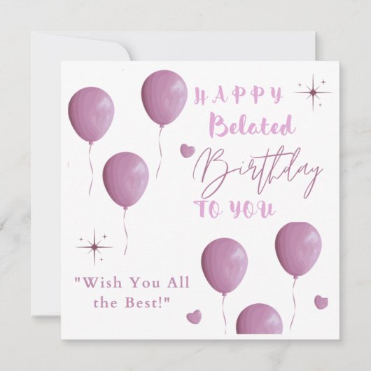 GLÜCKLICH zum Geburtstag. Ankündigung (Vorderseite)