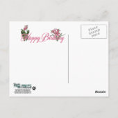 Glücklich zum Geburtstag - Collie - Caroline Postkarte (Rückseite)