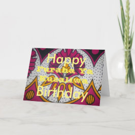 Glücklich zum Geburtstag Der afrikanische Weg Fura Karte