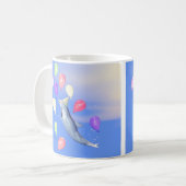 Glücklich zum Geburtstag Dolphin und Balloons Kaffeetasse (Vorderseite Links)