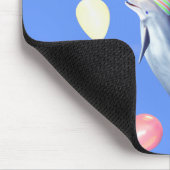 Glücklich zum Geburtstag Dolphin und Balloons Mousepad (Ecke)