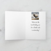 Glücklich zum Geburtstag Elk Brother, der herausra Karte (Innenseite)