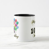 Glückliche 100. Geburtstags-Geschenke und Tasse (Zentrum)
