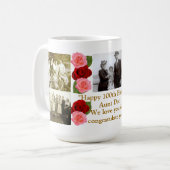 Glückliche 100. Geburtstags-Tasse Kaffeetasse (Vorderseite Links)