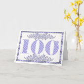 Glückliche 100. Geburtstagskarte Karte (Gelbe Blume)