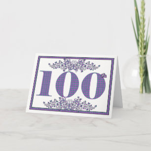 Glückliche 100. Geburtstagskarte Karte
