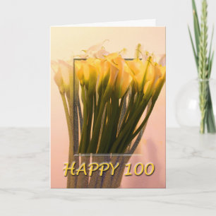 Glückliche 100. Geburtstagskarte Karte