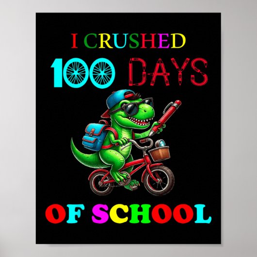 Glückliche 100. SchullehrerInnen Kinderrad Poster (Vorne)