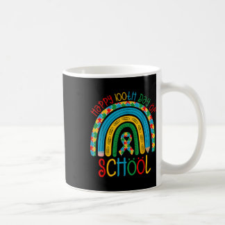 Glückliche 100. Schultage - Autismus Puzzle Ribbon Kaffeetasse