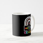 glückliche 100 Schultage Kaffeetasse (VorderseiteRechts)