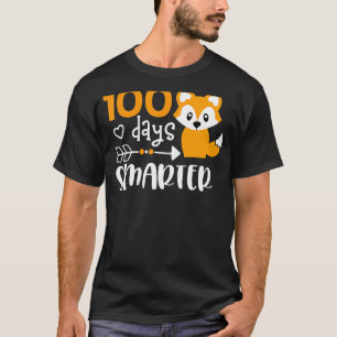 Glückliche 100 Schultage schlauer Niedlicher Fox-L T-Shirt
