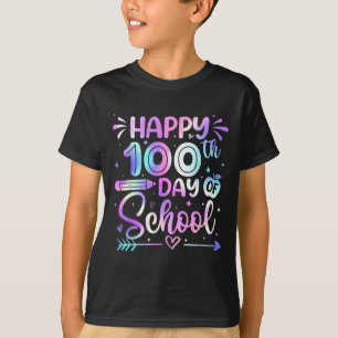 Glückliche 100. Schultage-Shirts für Lehrerinnen T-Shirt