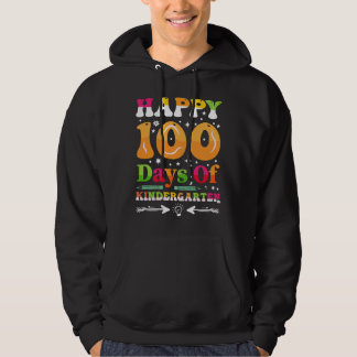 glückliche 100 Tage Kindergarten 100 Tage Schule Hoodie