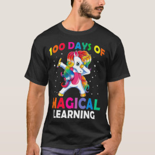 Glückliche 100 Tage Magisches Lernen an der Schule T-Shirt