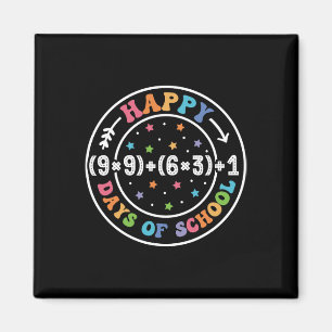 Glückliche 100 Tage Mathematik der Schule Formel 1 Magnet
