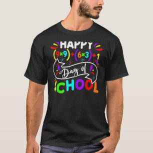 Glückliche 100 Tage Mathematik der Schule Formel 1 T-Shirt