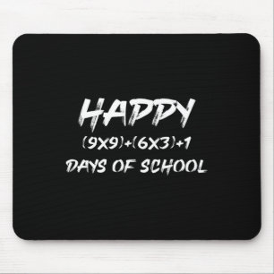 Glückliche 100 Tage Mathematik Spaß T-Shirt für Ma Mousepad