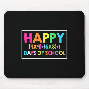 Glückliche 100 Tage Mathematik Spaß T-Shirt für Ma Mousepad