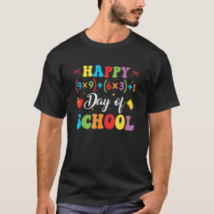 Glückliche 100 Tage Mathematiklehrer in der Schule T-Shirt