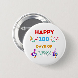 Glückliche 100 Tage Musik Button
