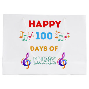 Glückliche 100 Tage Musik Große Geschenktüte