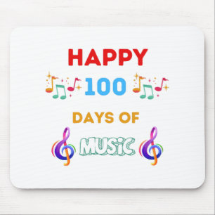 Glückliche 100 Tage Musik Mousepad