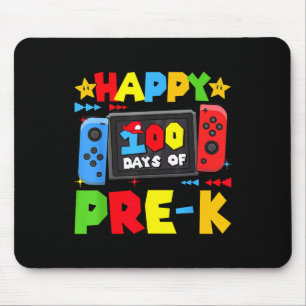 Glückliche 100 Tage Pre-k Gaming 100. Tag Schule B Mousepad