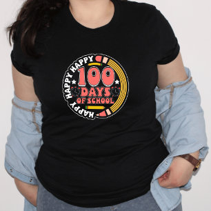Glückliche 100 Tage Schule I Lehrer T - Shirt