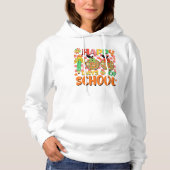 glückliche 100 Tage Schule . Lehrerbewertung Hoodie (Vorderseite)
