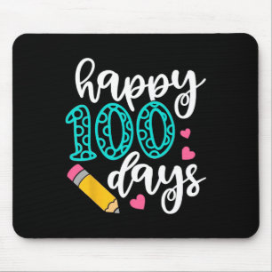 Glückliche 100 Tage Schule Niedlich Penil Girl 100 Mousepad
