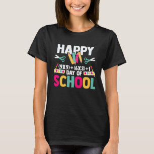 Glückliche 100 Tage Schulfach Mathematik Formel Le T-Shirt