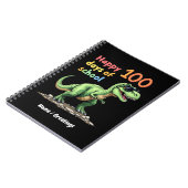 Glückliche 100 Tage Schulfeier schlauer Notizblock (Linke Seite)