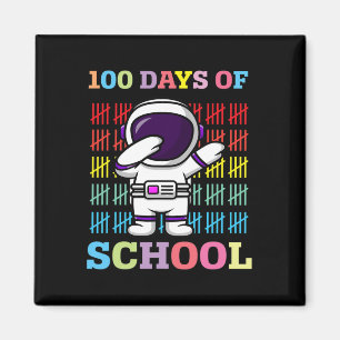 Glückliche 100 Tage Schulkinder, die Astronaut abs Magnet