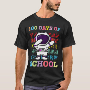 Glückliche 100 Tage Schulkinder, die Astronaut abs T-Shirt