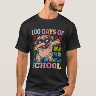 Glückliche 100 Tage Schulkinder, die Hundemädchen T-Shirt