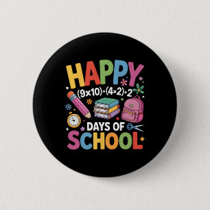 Glückliche 100 Tage Schulmathematik-Gleichung 100. Button