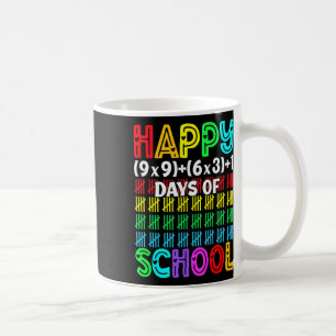Glückliche 100 Tage Schulmathematik-Gleichung 100. Kaffeetasse