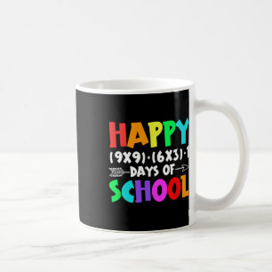 Glückliche 100 Tage Schulmathematik Lehrer Stu Kaffeetasse